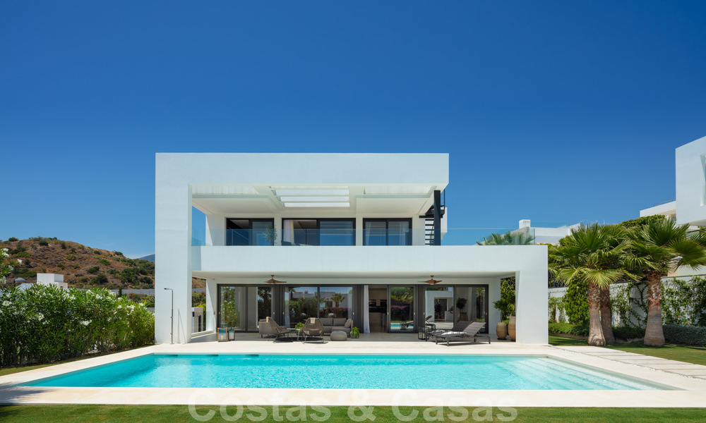 Ready to move in modern luxury villa for sale in a gated residential area in Nueva Andalucia, Marbella 35134