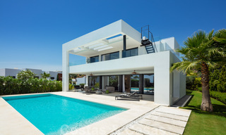 Ready to move in modern luxury villa for sale in a gated residential area in Nueva Andalucia, Marbella 35135 