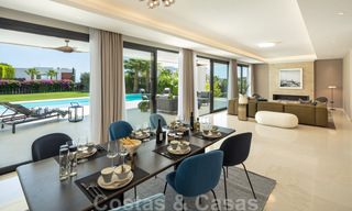 Ready to move in modern luxury villa for sale in a gated residential area in Nueva Andalucia, Marbella 35136 