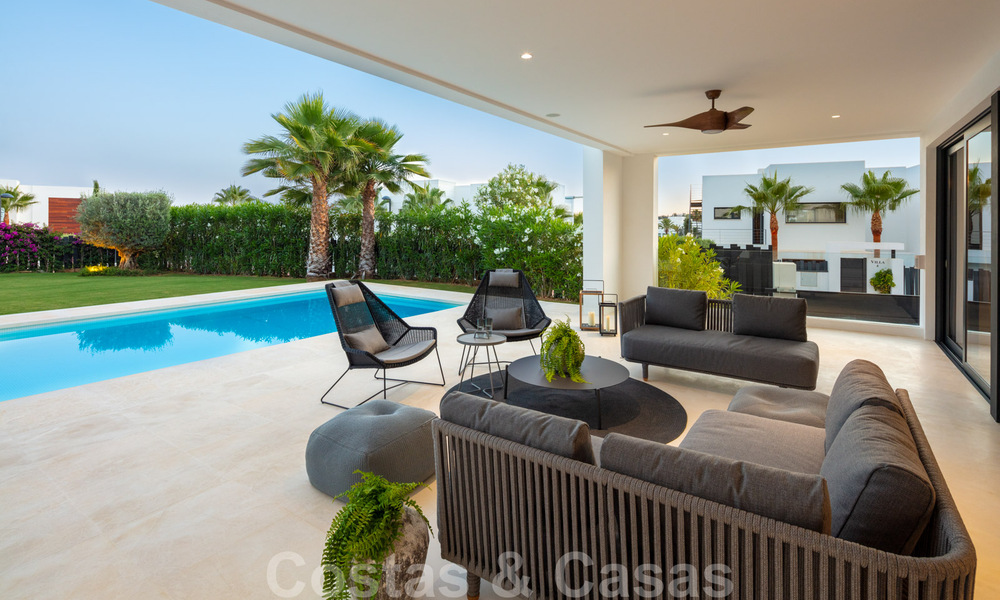 Ready to move in modern luxury villa for sale in a gated residential area in Nueva Andalucia, Marbella 35150