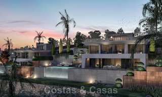 Modern newly built luxury villas for sale with a huge terrace and beautiful panoramic sea views on the Costa del Sol 35210 