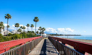 Contemporary renovated frontline beach Penthouse for sale with panoramic sea views on the New Golden Mile between Marbella and Estepona 795136 