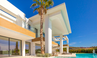 Ready to move in, contemporary modern villa for sale with golf and sea views in a five star golf resort in Marbella - Benahavis 35363 