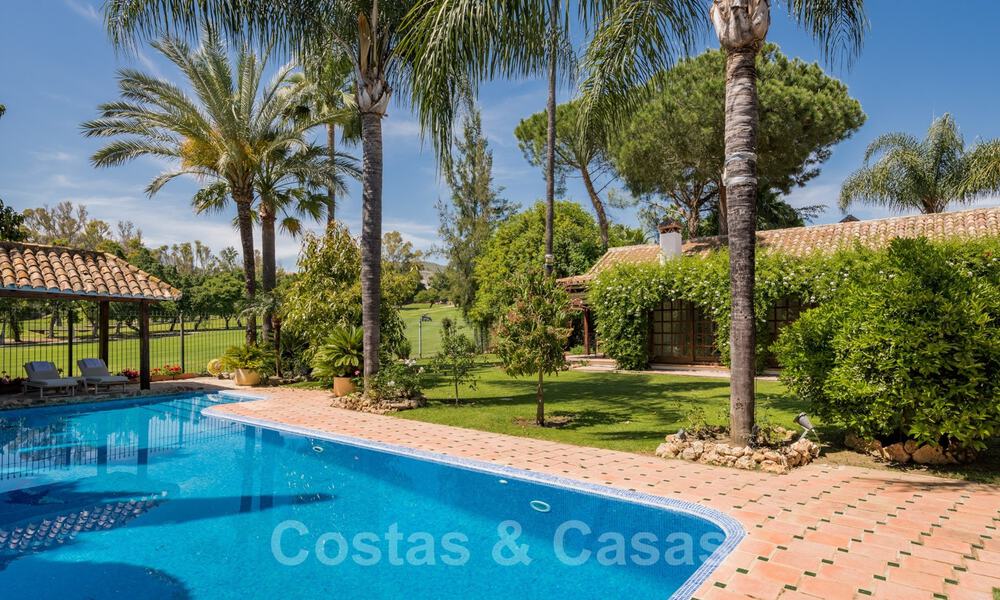 Romantic frontline golf villa for sale in Nueva Andalucia, Marbella with stunning golf course views 35504