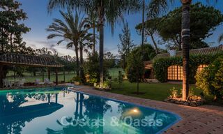 Romantic frontline golf villa for sale in Nueva Andalucia, Marbella with stunning golf course views 35513 