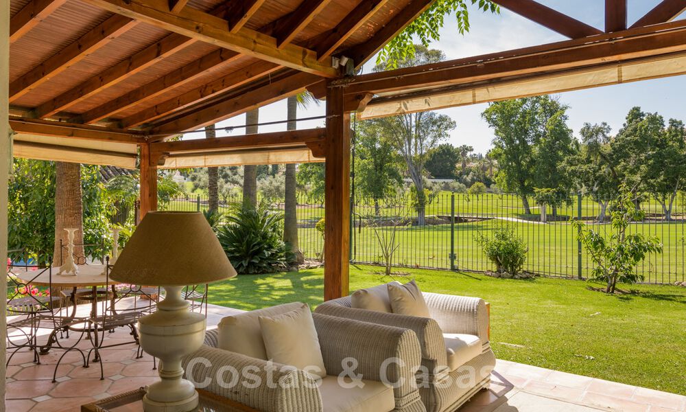 Romantic frontline golf villa for sale in Nueva Andalucia, Marbella with stunning golf course views 35518