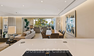Exclusive apartment for sale with sea views in a frontline beach complex on the New Golden Mile, Marbella - Estepona 35549 