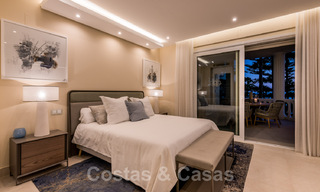 Exclusive apartment for sale with sea views in a frontline beach complex on the New Golden Mile, Marbella - Estepona 35565 