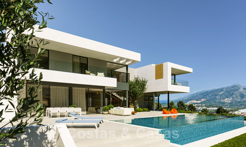 Exquisite modern luxury villa, with panoramic sea views on the New Golden Mile between Marbella and Estepona 35590