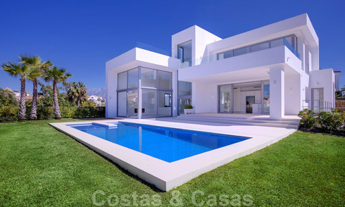 Ready to move in, new modern luxury villa for sale in Marbella - Benahavis in a gated and secure residential area 35640