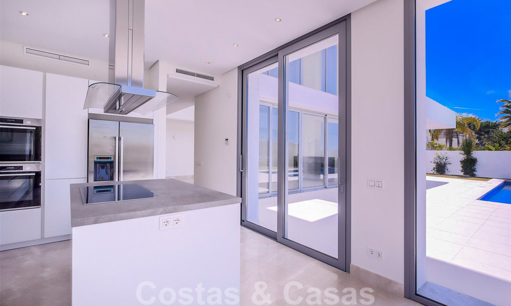 Ready to move in, new modern luxury villa for sale in Marbella - Benahavis in a secure urbanization 35704