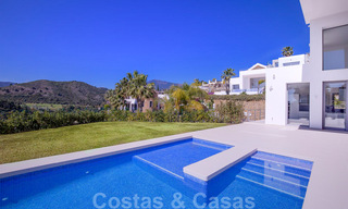 Ready to move in, new modern luxury villa for sale in Marbella - Benahavis in a secure urbanization 35718 