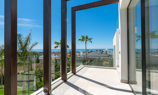 Ready to move in, new modern villa for sale with sea views from all levels in a five star golf resort in Marbella - Benahavis 35737 