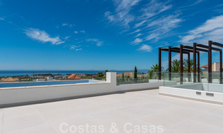 Ready to move in, new modern villa for sale with sea views from all levels in a five star golf resort in Marbella - Benahavis 35751 