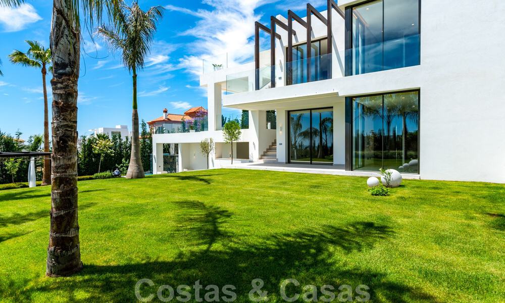Ready to move in, new modern villa for sale with sea views from all levels in a five star golf resort in Marbella - Benahavis 35763