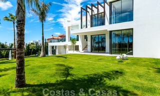 Ready to move in, new modern villa for sale with sea views from all levels in a five star golf resort in Marbella - Benahavis 35763 