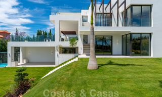 Ready to move in, new modern villa for sale with sea views from all levels in a five star golf resort in Marbella - Benahavis 35764 