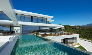 Sensational new modern luxury villa for sale with sea views in the gated El Madroñal in the Marbella area - Benahavis 35904 