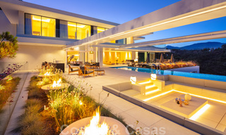 Sensational new modern luxury villa for sale with sea views in the gated El Madroñal in the Marbella area - Benahavis 35905 