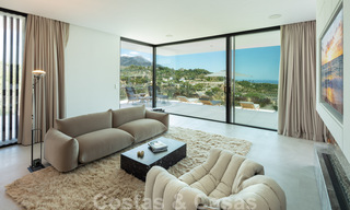 Sensational new modern luxury villa for sale with sea views in the gated El Madroñal in the Marbella area - Benahavis 35922 