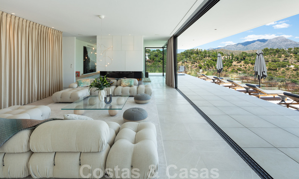 Sensational new modern luxury villa for sale with sea views in the gated El Madroñal in the Marbella area - Benahavis 35924