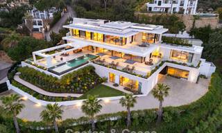 Sensational modern luxury villa for sale with sea views in the gated El Madroñal in the Marbella area - Benahavis 779433 