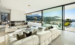 Sensational modern luxury villa for sale with sea views in the gated El Madroñal in the Marbella area - Benahavis 779439 