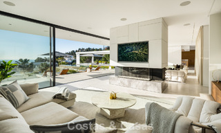 Sensational modern luxury villa for sale with sea views in the gated El Madroñal in the Marbella area - Benahavis 779442 