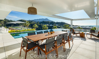 Sensational modern luxury villa for sale with sea views in the gated El Madroñal in the Marbella area - Benahavis 779446 