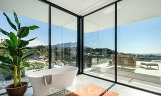 Sensational modern luxury villa for sale with sea views in the gated El Madroñal in the Marbella area - Benahavis 779451 