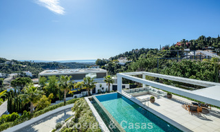 Sensational modern luxury villa for sale with sea views in the gated El Madroñal in the Marbella area - Benahavis 779455 