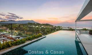 Sensational modern luxury villa for sale with sea views in the gated El Madroñal in the Marbella area - Benahavis 779469 