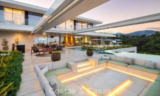 Sensational modern luxury villa for sale with sea views in the gated El Madroñal in the Marbella area - Benahavis 779471 