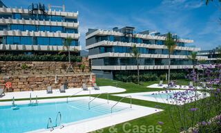 Brand new modern garden apartment for sale in a golf resort between Marbella and Estepona. Highly reduced in price. 36162 