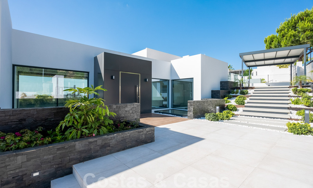 Ready to move in, brand new modern designer villa with stunning views for sale in Marbella - Benahavis 36050