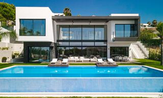 Ready to move in, brand new modern designer villa with stunning views for sale in Marbella - Benahavis 36057 