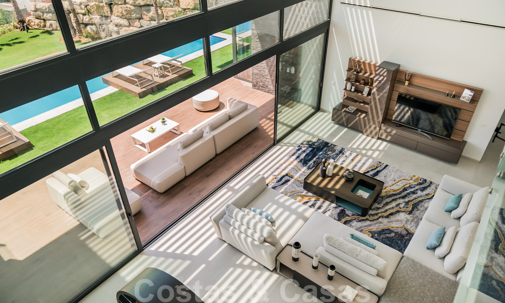 Ready to move in, brand new modern designer villa with stunning views for sale in Marbella - Benahavis 36062