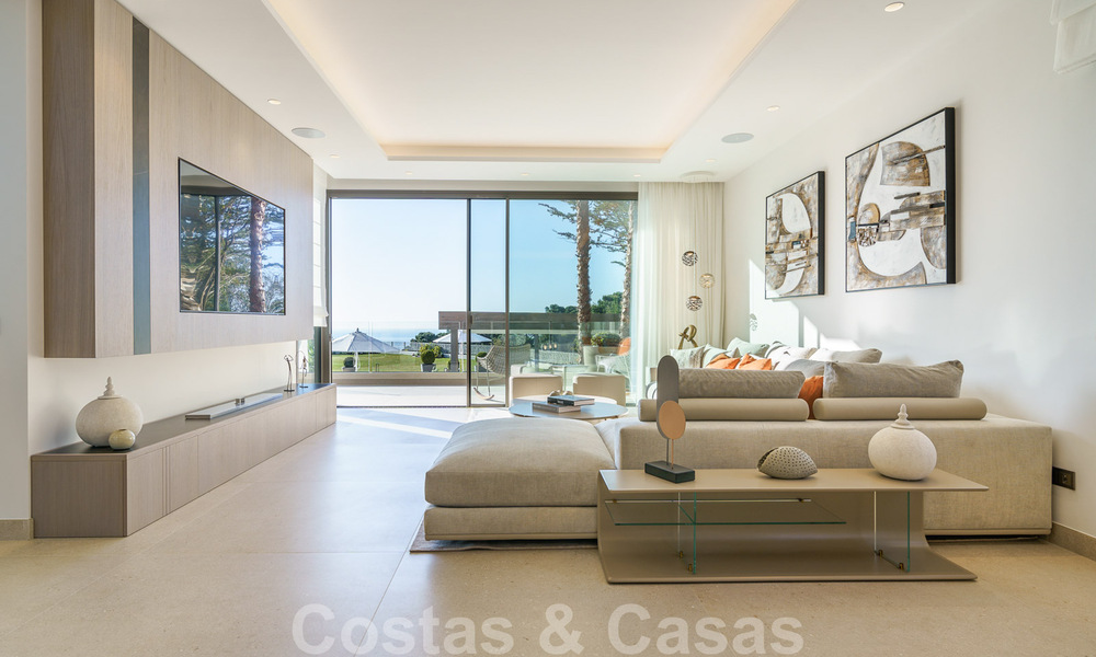 New build luxury villa for sale with sea views in the exclusive La Zagaleta Golf Resort, Benahavis - Marbella. Ready to move in. 40124