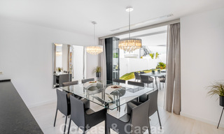 Ready to move in, contemporary villa for sale just steps from the beach and beach clubs and within walking distance of the promenade and center of San Pedro, Marbella 36342 