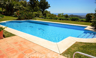 Stylish rustic luxury villa for sale with stunning sea views in the exclusive La Zagaleta Golf Resort, Benahavis - Marbella 36280 