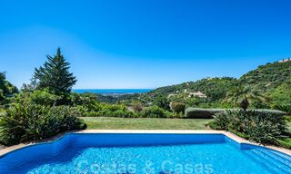 Stylish rustic luxury villa for sale with stunning sea views in the exclusive La Zagaleta Golf Resort, Benahavis - Marbella 36296 