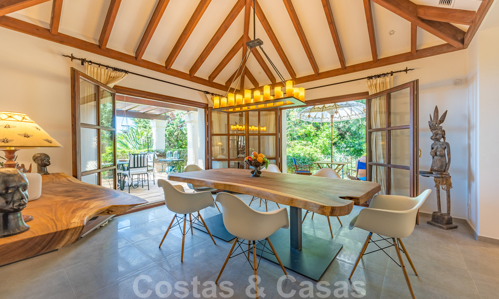Stylish rustic luxury villa for sale with stunning sea views in the exclusive La Zagaleta Golf Resort, Benahavis - Marbella 36297