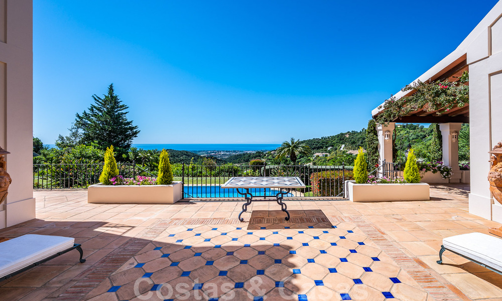 Stylish rustic luxury villa for sale with stunning sea views in the exclusive La Zagaleta Golf Resort, Benahavis - Marbella 36300