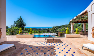 Stylish rustic luxury villa for sale with stunning sea views in the exclusive La Zagaleta Golf Resort, Benahavis - Marbella 36300 