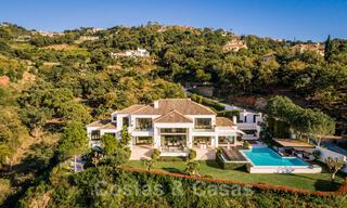 Luxury modern style villa with Mediterranean accents for sale in the exclusive La Zagaleta Golf Resort in Benahavis - Marbella 36321 