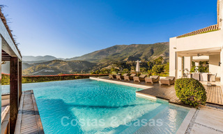Luxury modern style villa with Mediterranean accents for sale in the exclusive La Zagaleta Golf Resort in Benahavis - Marbella 36322 