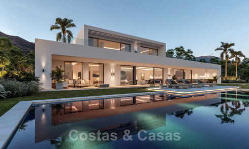 Spectacular new design villa for sale on the Golden Mile in Marbella. Completed! 36372