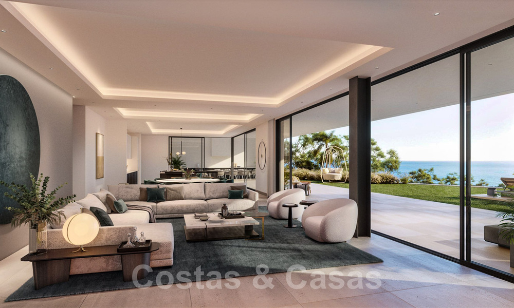 Spectacular new design villa for sale on the Golden Mile in Marbella. Completed! 36374