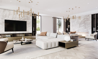 Modern - classic style new luxury villas for sale on the prestigious Golden Mile in Marbella 36382 