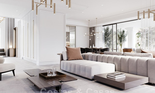 Modern - classic style new luxury villas for sale on the prestigious Golden Mile in Marbella 36384 